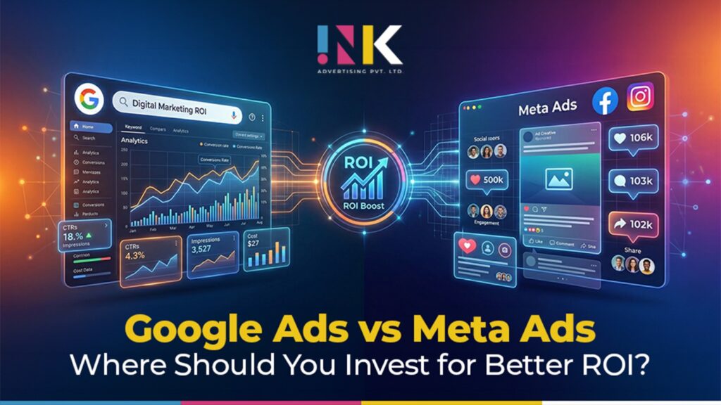 Google Ads vs Meta Ads: Where to Invest for Better ROI | INK Advertising